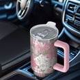 thumbnail image 6 of OBREWU Pioneer Flower Tumbler with Handle and Lid,Pioneer Flower 40oz Double Wall Vacuum Insulated Tumbler,Cups Gift for Women and Men, 6 of 7