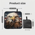thumbnail image 3 of Bald Eagle And American Flag Cool Foldable Seat Cushion for Bleachers, Stadium Seats, Camping & Outdoor Events, Portable Lightweight Pad with Carabiner, 3 of 6