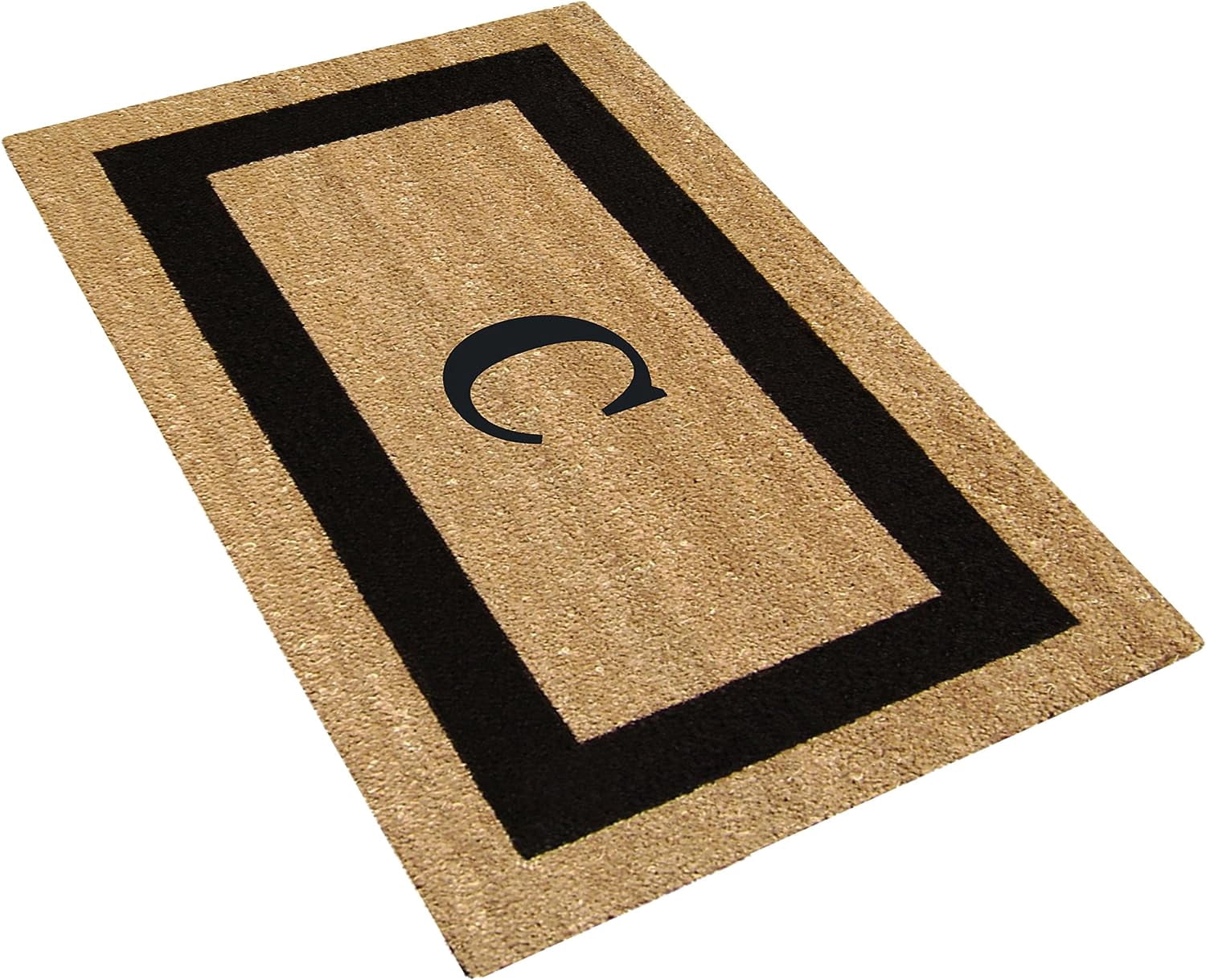 Legendary Doormats 20" x 36" Monogrammed Coir Doormat for Entryway Indoors or Outdoors with Non Slip Rubber Bottom - Monogram C