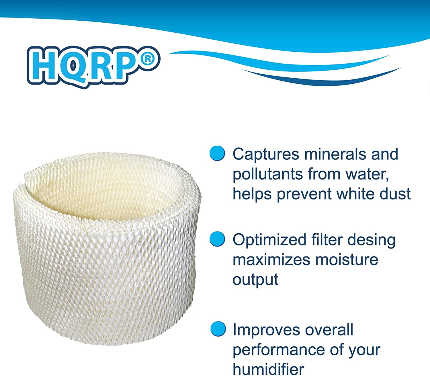 HQRP 2-Pack Wick Filter for Kenmore 758.15408, 758.154080, 758.17006, 758.29706, 758.29988 Humidifier