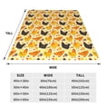 thumbnail image 3 of Bixox Fleece Blanket Funny Chicken Pattern Super Soft Double-Sided Microfiber Flannel Blanket for Sofa, Bed, Couch, Suitable for All Seasons - 40"x30", 3 of 5