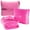 Pink, variant on BlueHills Premium Soft Travel Blanket Pillow Airplane Throw - Pink