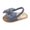 Gray, variant on Baby Girls Bowknot Sandals Summer Non-Slip Soft Sole Princess Casual Beach Sandals, 0-18M
