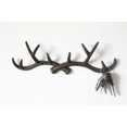 thumbnail image 4 of l Vintage Rustic Cast Iron Deer Antlers Wall Hat Hook Coat Rack Bathroom Towels Hanger Jewellry Display Rack Rustic Cabin Hook(Rusty Brown), 4 of 8