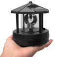 thumbnail image 4 of Faro LED con energía solar, lámpara, estatua impermeable, luces giratorias para decoración al aire libre de jardín, negro, 4 of 5