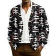 thumbnail image 2 of Versatile Men's Buttoned Cardigan Sweater, V-Neck Long Sleeve Knit Top for All-Season Layering and Style Black S, 2 of 4