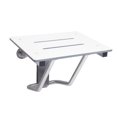 thumbnail image 1 of CSI Bathware SEA-WB1815-NH-PHSLO Bracket Wall Mount Folding Shower Seat with Slotted Top, White, 1 of 1
