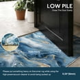 thumbnail image 4 of 2x6 Abstract Marble Runner Rug Non Slip Washable Rug, Soft Faux Wool Modern Rugs for Hallways, Kitchen Runner Rugs Non Skid, Stain Resistant Floor Carpet for Laundry Entryway Bedroom Bathroom, 4 of 6