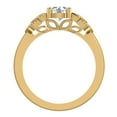 thumbnail image 4 of 0.80 Carat Vintage Paisley Engagement Ring 14K Gold, 4 of 6