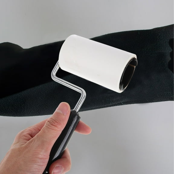 BESTYASH Black Adhesive Lint Roller for Home and Fabric Hair Removal, Pet Hair Remover, Reusable Cleaning Tool