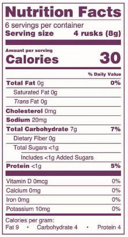 (12 pack) Parent's Choice Organic Stage 2 Apple Rice Rusks Baby Snack, 6+ Months, 0.15 oz, 12 Pack