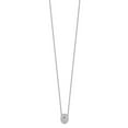 thumbnail image 4 of Auriga Fine Jewelry 925 Sterling Silver 122 Stone CZ Love Knot Necklace with 2" Ext. 20" for Women, 4 of 6
