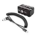 thumbnail image 1 of NP-F Tipo-C A NP-F550/570/770/970 Batería Ficly Adaptador de Alimentación de Batería Con 5-12V Cable de Resorte de Salida para El Monitor de Campo Transmisorio de Video, 1 of 6