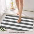 thumbnail image 3 of Grey Stripes Door Mat&nbsp;Indoor Outdoor Entrance, Non Slip Rug for Kitchen Bathroom Entryway Rug, Simple Gray White Texture Washable Doormat Floor Mat for Office Home Decor 24x36 Inch, 3 of 8