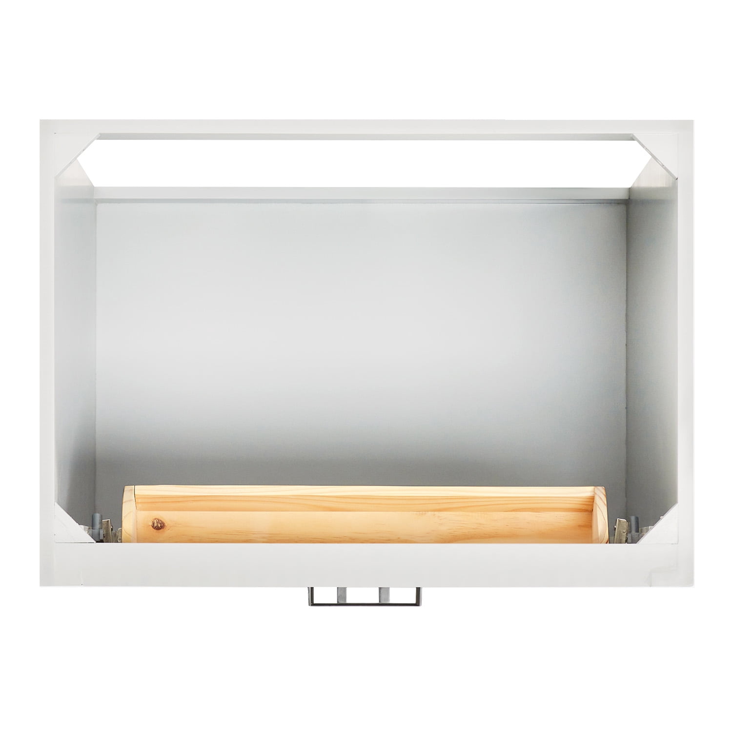 Ariel Hepburn 30 In. Oval Sink Bathroom Vanity With Carrara White Quartz Countertop 1.5 Edge In White