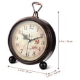 thumbnail image 5 of Reloj despertador de estilo vintage, silencioso, antiguo, retro, de mesa, decorativo, silencioso, sin tictac, clásico, retro, de escritorio (sin batería)., 5 of 5