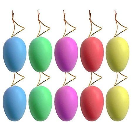 

Hadanceo 10/20Pcs Easter Egg Hands-on Ability Painting Graffiti Easter DIY Simulation Egg Hanging Pendant
