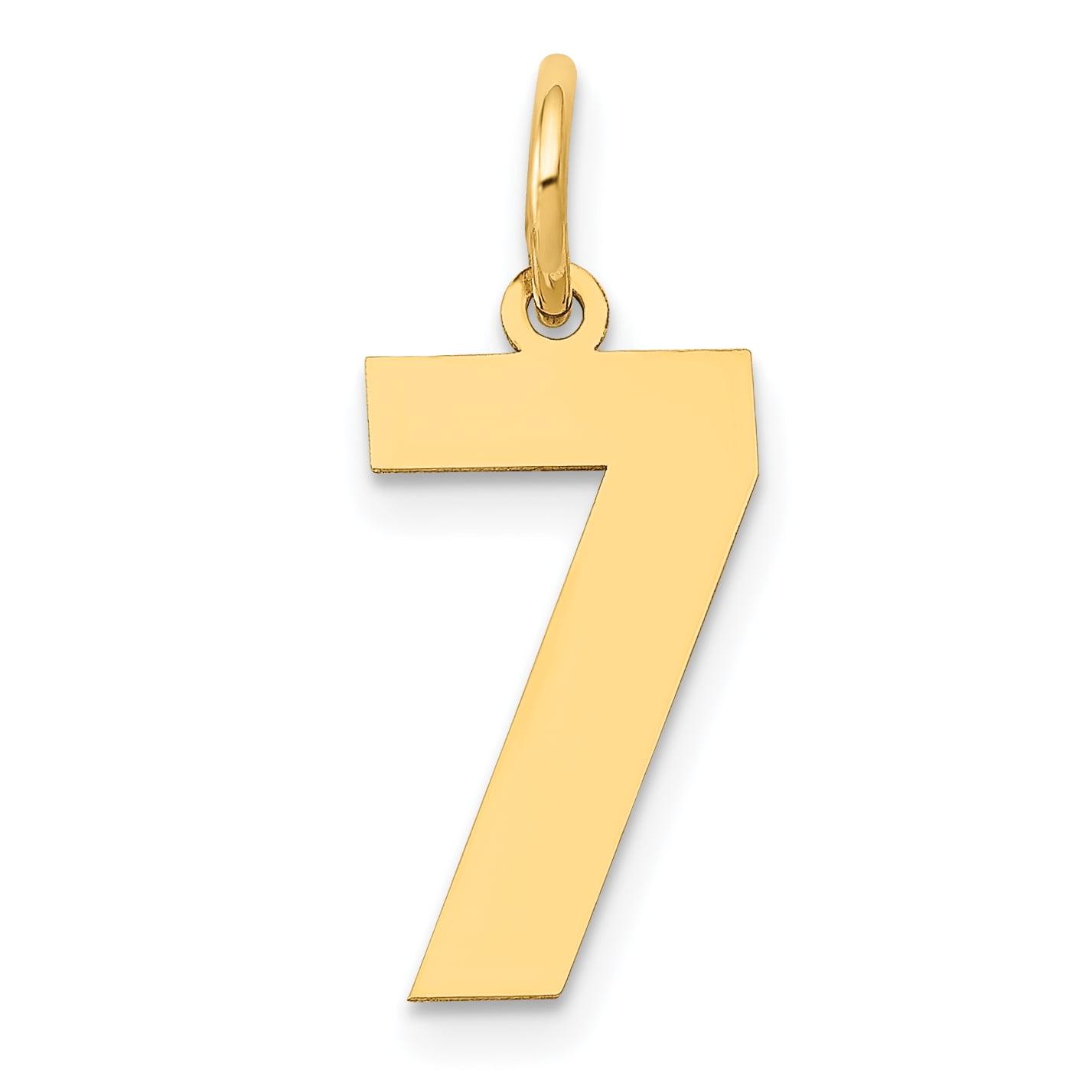 14K Yellow Gold Medium Number 7 Charm Pendant MSRP $103 14K Yellow Gold Medium Number 7 Charm Pendant MSRP $103