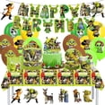 thumbnail image 2 of Pancarta desechable para fiesta de cumpleaños de Shrek, monstruo de la película, bandera colgante para pastel de Halloween, globos de Shrek, decoración de cumpleaños, 2 of 3