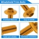thumbnail image 4 of Tornillos de parabrisas Unique Bargains compatibles con la mayoría de las motos deportivas para Kawasaki, Yamaha, Suzuki, Honda, acero inoxidable, goma, tono dorado, 4 of 6