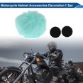 thumbnail image 2 of Accesorios para Casco de Motocicleta Decoración Cola Redonda para Cascos de Motocicleta Bicicleta Esquí Verde Menta Pegatinas 1 Juego, 2 of 6