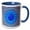 Blue/White, variant on 3drose, Islamic Pottery Designs. Madaba, Jordan, 11oz Two-tone Blue Mug