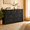 7 drawer-black, variant on AIHO 6 Drawer Dresser, Country style White Wood Double Chest of Drawers with Retro Oak Top for Bedroom and Living Room