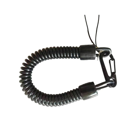 Soidarity 50 Uds. Cuerda de resorte TPU plástico equipo de pesca cuerdas herramienta segura pérdida robo robo línea clave estiramiento elasticidad Pescar Soidarity OD029091-01