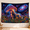 C, variant on XaaKee Tapestry Wall Hanging, Energy Spore Flora Mushroom Tapestry, High-Quality Polyester Bedroom Tapestry, 60x40Inch