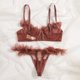 thumbnail image 2 of Gibobby Sujetador De Encaje Para Mujer Lencería sexy babydoll para mujer, camisón halter, babydoll para mujer, lencería sexy para sexo(Rojo, X-CH), 2 of 5