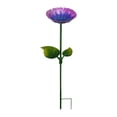thumbnail image 1 of Baño para pájaros para exteriores, cuenco de metal decorado con colibríes y flores, comedero para pájaros, decoración para exteriores, arte de jardín. Violeta, 1 of 8