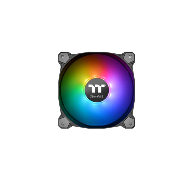 Thermaltake Pure Plus 12 LED RGB Radiator Fan TT Premium Edition - Ventilateur de Boîtier - 120 mm (pack de 3)