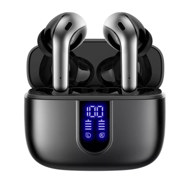 Auriculares Inalámbricos Wünd Manos Libres 60 Horas Earbuds Gamer Modelo Negro
