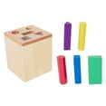 thumbnail image 2 of TISHITA Wooden Learning Color Shape Sorting Toy Wooden Box Toy for Girls Boys Toddlers, 2 of 8
