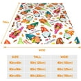 thumbnail image 4 of Autumn Gnome Throw Blanket Fall Leaves Decor Cute Gnome with Sunflower Blanket Cozy Soft Lightweight Flannel Plush Blankets for Bed Couch Living Room Sofa Chair,60x80 Inch, 4 of 6