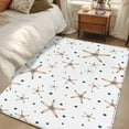 thumbnail image 4 of Rectangle Area Rugs 2.7 x 5 Ft, Starfish Coastal Non-Slip Residential Carpet, Summer Nautical Ocean Sea Modern Art Indoor Crawling Mats Runner Rugs for Living Room/Dining Room/Bedroom, 4 of 8