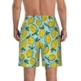 thumbnail image 3 of Naloa Lemon Men's Beach Shorts, Surfing shorts, Swim trunks, Quick Dry Swim Trunks for Surfing Beach Fun - Large, 3 of 9