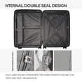 thumbnail image 4 of Ginza Travel Expandable Luggage 2 Piece Sets Hard Shell Luggage Set with Spinner Wheels, TSA Lock, 20 28 inch Travel Suitcase Sets,Black, 4 of 12