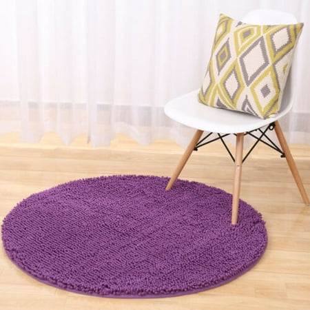 Round Chenille Bath Mat Rugs Shower Gy 70cm Canada Round Chenille Bath Mat Rugs, Round Rugs 70cm