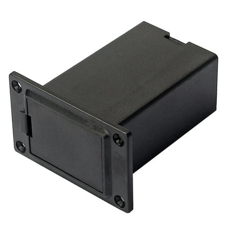 

GRJIRAC New 1pc 9V Battery Black Holder Case Box Compartment Cover Guitar Bass Pickup