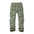 thumbnail image 4 of Matchstick Men's Retro Relaxed Plus Size Cargo Pants with Multi Pockets, 4 of 8