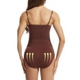 thumbnail image 4 of Gustave Sleeveless Shapewear Bodysuit for Women Tummy Control Seamless Thong Body Shaper Sexy Slimming Round Neck Tank Top Jumpsuits One Piece Plus Size "Coffee, M", 4 of 8