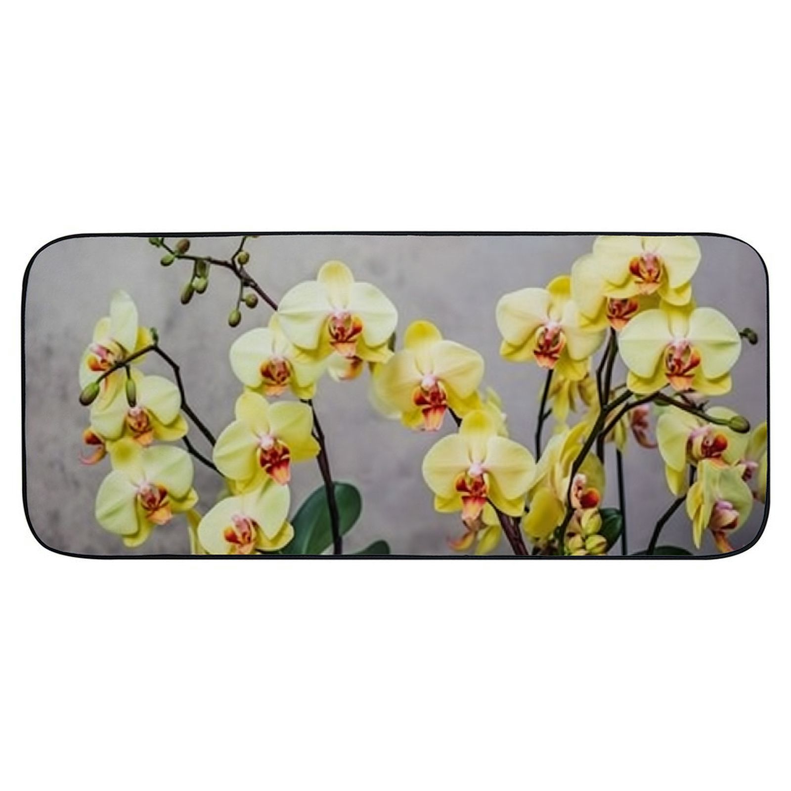 Qinduosi Decorative Door Mat, Door Mat with Non-Slip Rubber Backing, Cleaning, Traps Dirt, for Entry, Patio, Garage - Flower Floral Nature Blossom Bloom 19.68*47.24 in