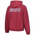 thumbnail image 3 of Men's Burgundy West Ham United Old English Oversized Raglan Pullover Hoodie, 3 of 3