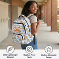 thumbnail image 3 of Yuyamidu Boys Girls Cute Capybara School Backpack Water-Resistant Polyester 17 Inch Large Multi-Pocket Capacity Bookbag Casual Daypack for Travel Hiking, 3 of 8