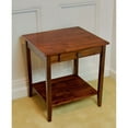 thumbnail image 5 of Casual Contemporary Living 2-Tier Solid Acacia End Table with Drawer - Mahogany, 5 of 7