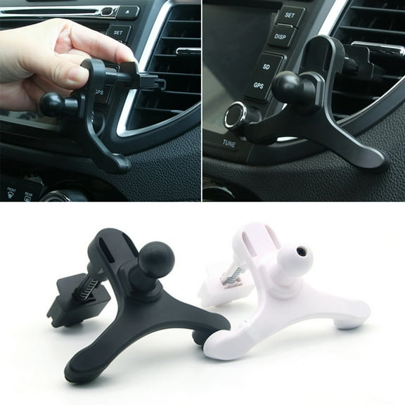 SPRING PARK Car Air Vent Mount Plastic Clip Mobile Phone GPS Holder Bracket Accessories Black