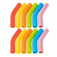 thumbnail image 1 of Puntas de silicona para pajitas, repuesto de pajita reutilizable para pajitas de metal de acero inoxidable de 8 mm de ancho y 100 % de diámetro exterior, multicolor, 1 of 7