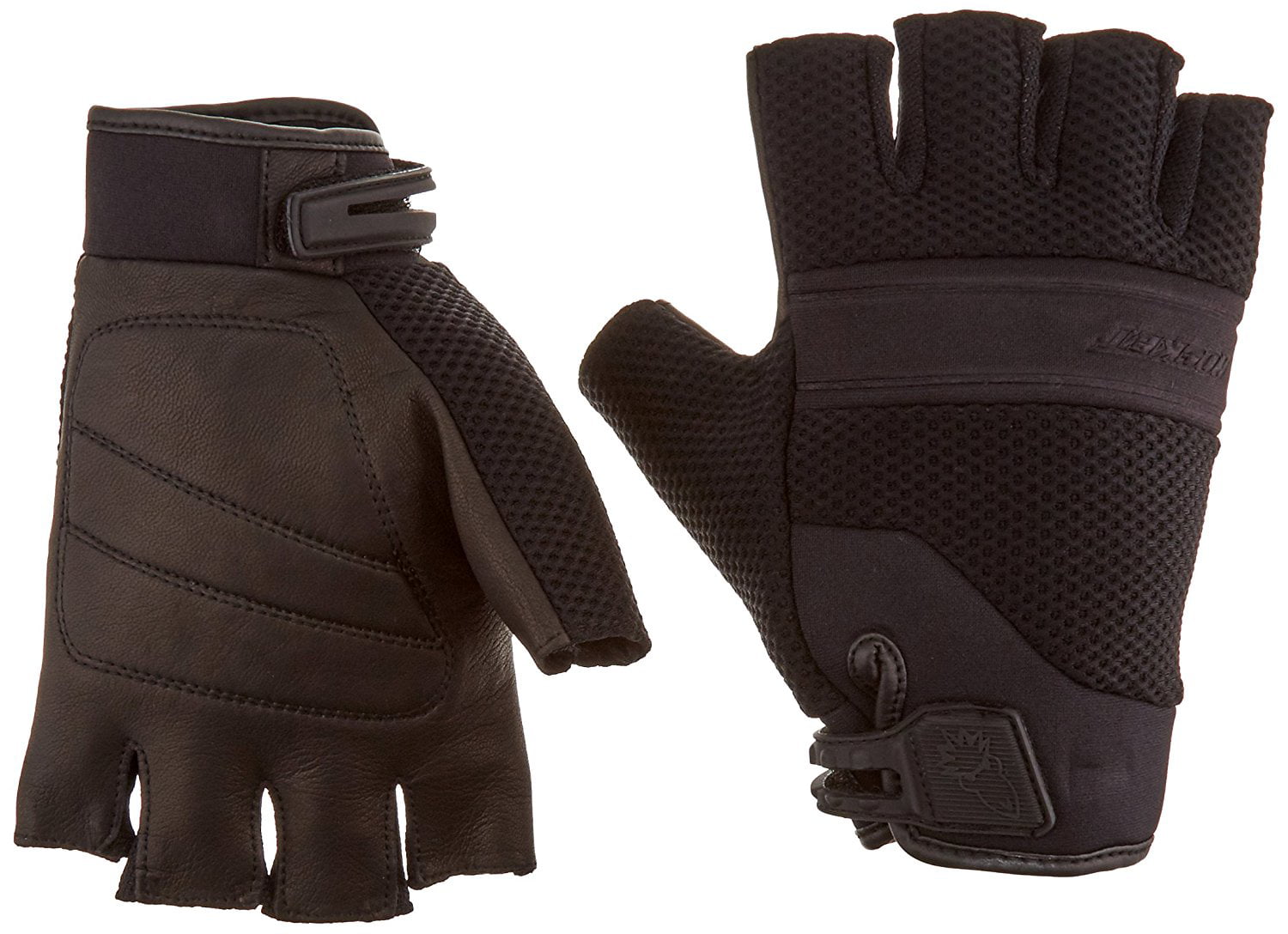Vento Men's Fingerless Motorcycle Riding Gloves (Black, XX-Large ...