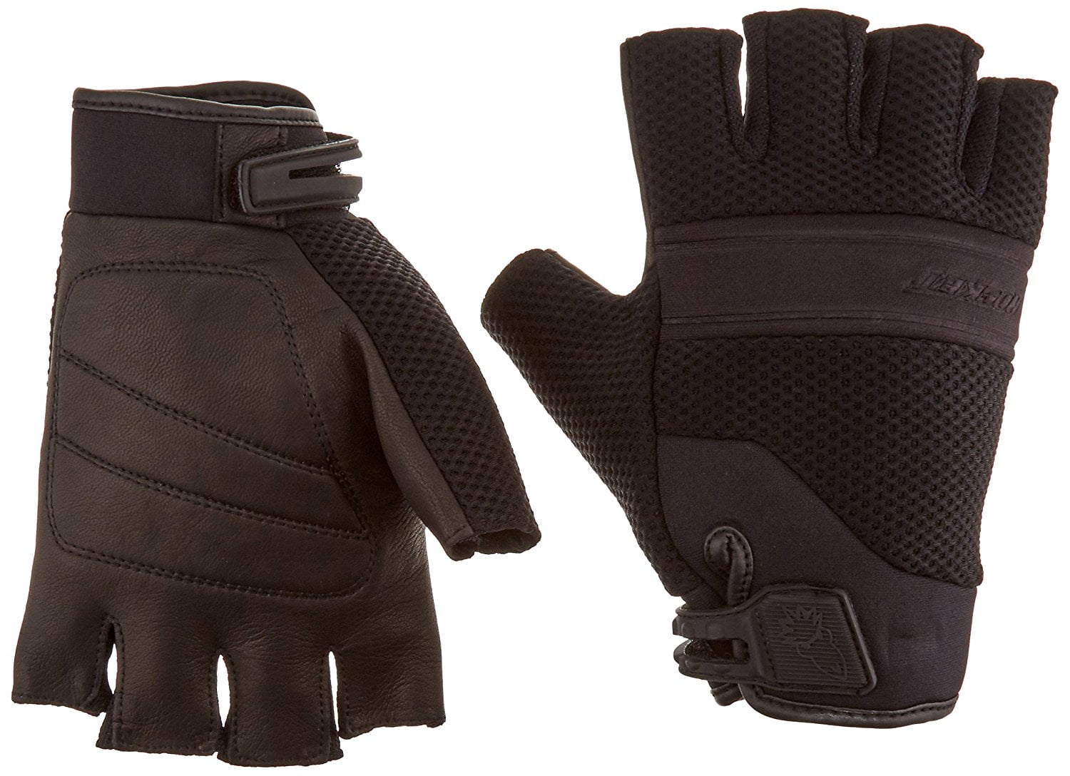 Vento Men's Fingerless Motorcycle Riding Gloves (Black, XXLarge